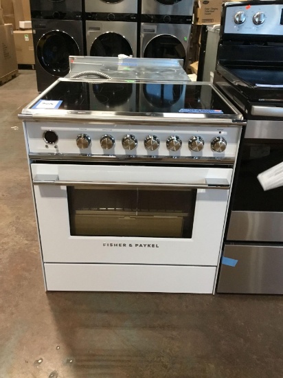 Fisher & Paykel - Classic Series 3.5 Cu. Ft. Freestanding Electric Induction True Convection Range