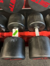 140lbs Urethane Dumbbell Set with Red SMTF Logo Proxibid