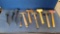 Box Lot of Assorted Hammers and Pry Bars