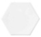 (50) Cases of Daltile LuxeCraft White Glazed Ceramic Hexagon Wall Tile
