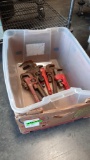 Box Lot of Pipe Wrenches