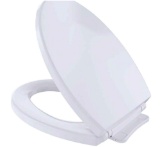 TOTO SoftClose Elongated Closed Front Toilet Seat in Cotton White