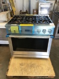 Monogram Professional Series 36 Inch Smart Freestanding All Gas Range with Natural Gas, 6 Sealed