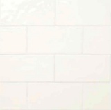 (4) Cases of Glazed Ceramic Subway Wall Tile 4in. x 8in.