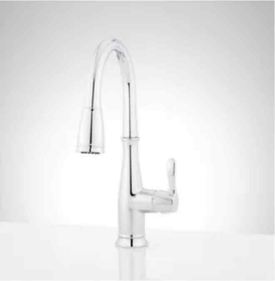 (3) Cordelia Single Handle Pull-Down Kitchen Faucet