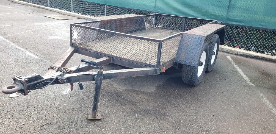 10ft Tandem Axle Utility Trailer***BEING SOLD ON BILL OF SALE ONLY***NO DMV PAPERWORK***