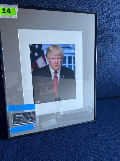 Donald Trump Autographed Photo *WITH C. O. A.*