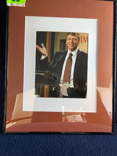 Bill Gates Autographed Photo *WITH C. O. A.*