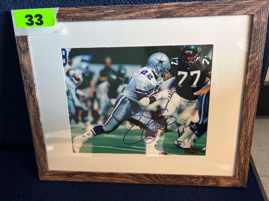 Emmit Smith Autographed Photo *WITH C. O. A.*