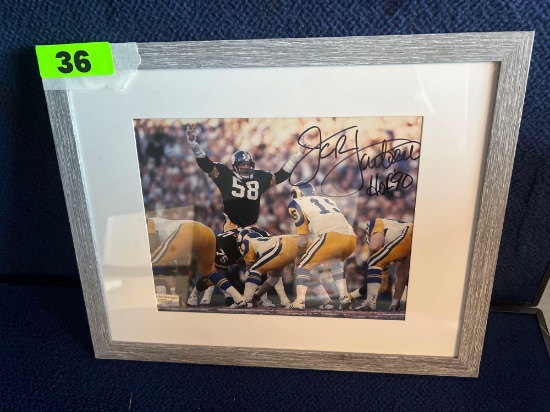 Jack Lambert Autographed Photo *WITH C. O. A.*