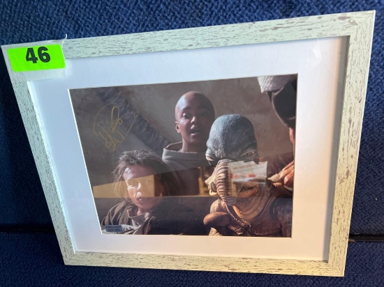 Warwick Davis Autographed Star Wars Photo *WITH C. O. A.*