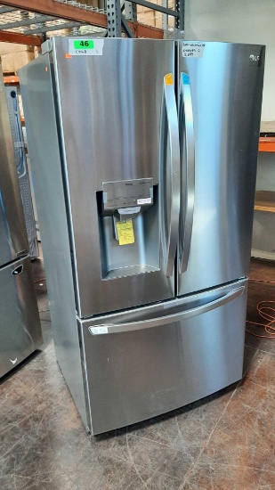 LG - 26.2 Cu. Ft. French Door Smart Refrigerator *COLD*