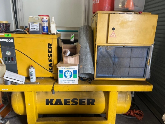 KAESER SM11 10HP Rotary Screw Air Compressor with KRD 025 Air Dryer