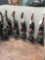 Lot of (6) Assorted Upright Eurika Vacuums