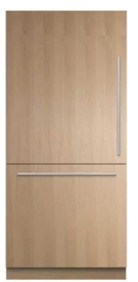 Fisher and Paykel 36in Panel Ready Built-In Bottom Mount Refrigerator with 16.8 Cu. Ft. Total