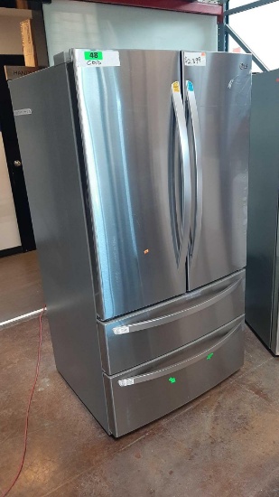 LG - 26.9 Cu. Ft. 4-Door French Door Refrigerator *COLD*