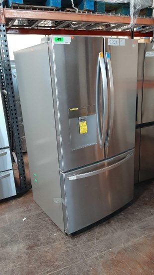 LG - 29 Cu. Ft. French Door Smart Refrigerator with Ice Maker *COLD*