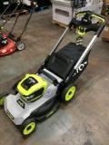 Ryobi 40V HP Brushless 21 in. Cordless Battery Walk Behind Dual-Blade Self-Propelled Mower with (2)