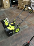 Ryobi 40V HP Brushless 18 in. Single-Stage Cordless Electric Snow Blower with 6.0 Ah Battery and