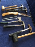 Box Lot of Assorted Hammer Tools