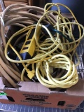 Box Lot Of Assorted Extension Cords