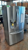 LG 36in Counter Depth Smart 3-Door French Door Refrigerator with 23.5 Cu. Ft. Capacity *COLD*