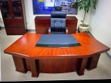 7ft Washington Classic Deluxe Desk in Enriched Brown Walnut*UNOPENED*