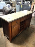Buffet Table with Stone Top