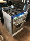 ZLINE 24in 2.8 cu. ft. Dual Fuel Range with Gas Stove and Electric Oven in Stainless Steel