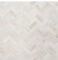 (4) Cases of Ivy Hill Tile White Jade Herringbone Polished Marble Mosaic Tile