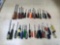 Lot of Assorted Screw Drivers