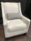 Upholstered Tall Armchair*CREAM COLOR*