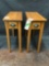 Lot of (2) Wooden End Tables