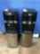 (2) Primo Electronic Control Black & Stainless Steel Bottom Load Hot/Cold Water Coolers