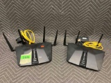 Lot of (2) NETGEAR Nighthawk AX6 6 Stream AX43000 WiFi Router