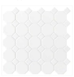 (4) Cases of Daltile Matte White Ceramic Mosaic Tile