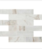 (5) Cases of Premier Decor Arabescato Venato White Honed Marble Mosaic Tile
