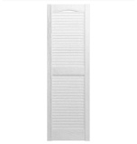 (8) Pairs of 15in. x 60in. Builders Edge Louvered Vinyl Exterior Shutters Pair*White*