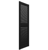 (5) Pairs of 15in. x 43in. Builders Edge Louvered Vinyl Exterior Shutters Pair*Black*