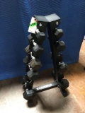 Inspire Fitness PVC Hex Dumbbells with Rack*NOT COMPLETE*