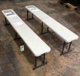 Lot of (2) Core 6ft Fold-in-Half Benches