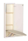 HOUSEHOLD ESSENTIALS White Prefinished in-Wall Ironing Board