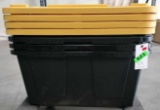 (4) 27 Gallon Professional Grade Storage Boxes with Lids