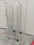 WINCO Aluminum 20 Pan End Load Bun/Sheet Pan Rack