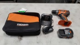 RIDGID 18v Lithium-Ion 1/2in Cordless Compact Drill/Driver*TURNS ON*