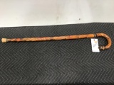 Hand Carved ?Mexico? Wooden Cane Walking Stick