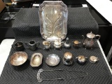 Box Lot of Assorted Silver Plated Table Items
