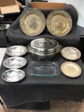 Box Lot of Assorted Silver Plated Kitchen Items