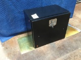 (1) UNUSED Powder Coated Aluminum Locking Box with Bottom Hinges*WITH KEY*