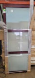 Chaparral Cherry Wood Frosted Glass Closet Sliding Door Kit*UNUSED*